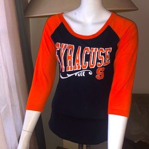 🏷Syracuse University 3/4 Sleeve Ringer Tee - Size S